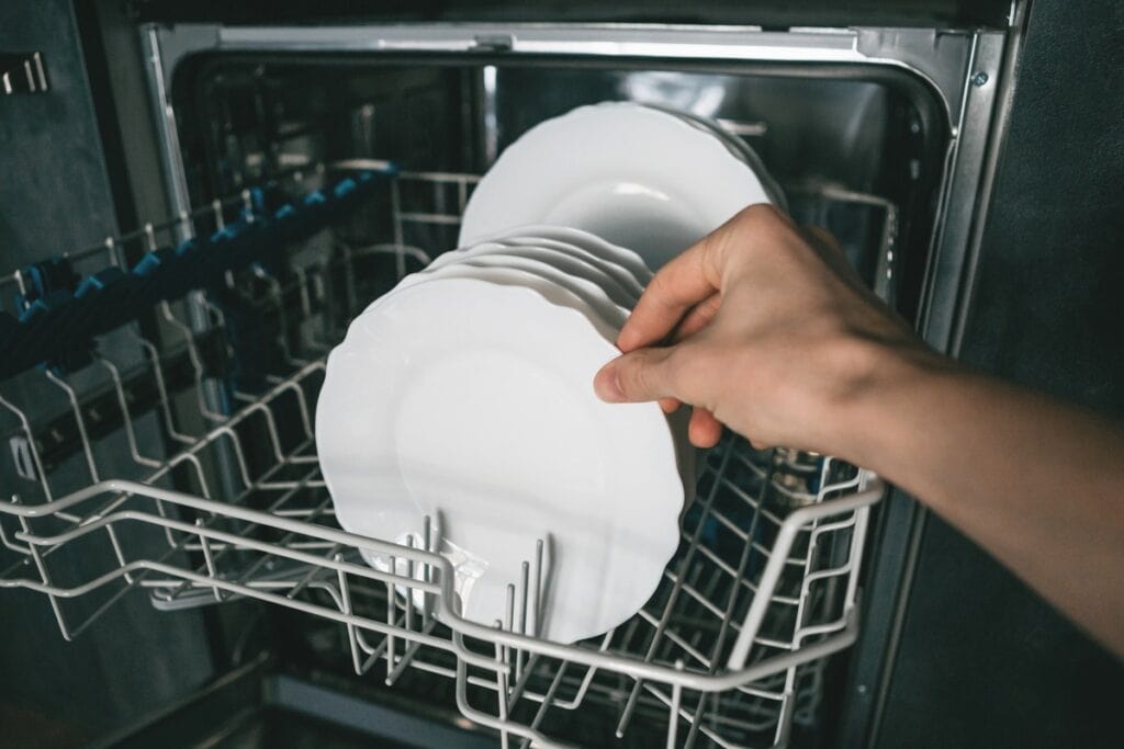 plates in dishwasher