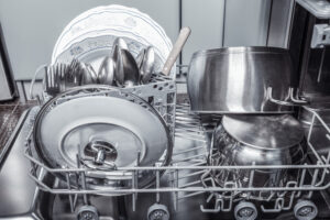pots in dishwasher