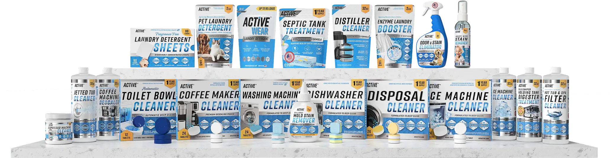 Active Cleaners for home and commercial cleaning needs.