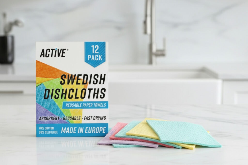 ACTIVE Swedish Dishcloths - Reusable Paper Towel Sponges