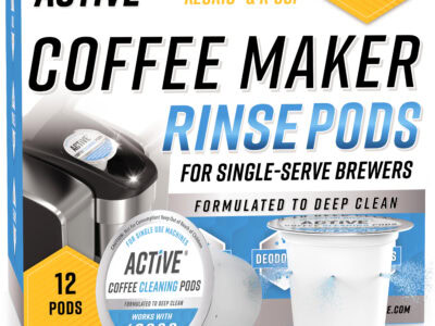 Coffee maker rinse pods for cleaning